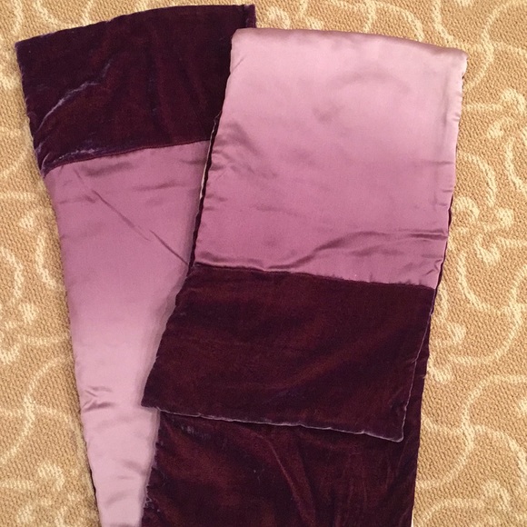 Fiona Pitkin Hand Painted Velvet & Silk Scarf 75” - Picture 1 of 7